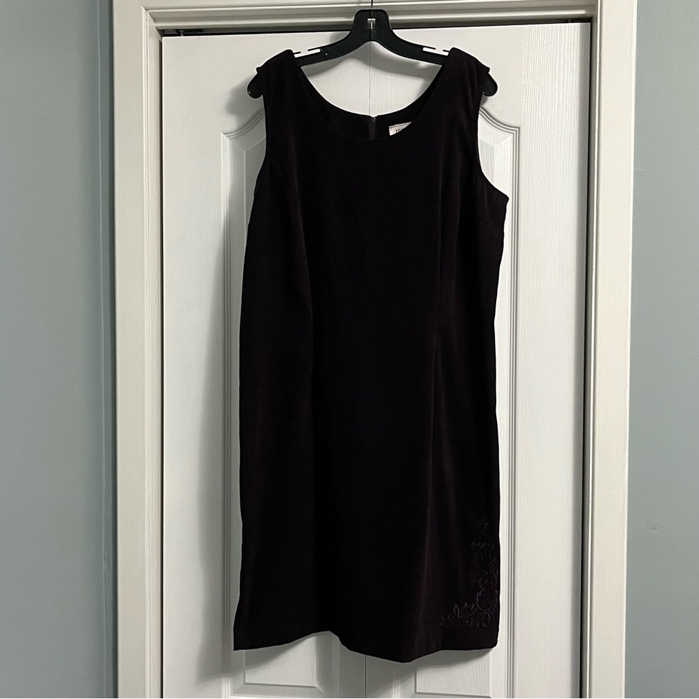 JESSICA purple embroidered Easy wear stretch cocktail dress size 18 NWT wedding